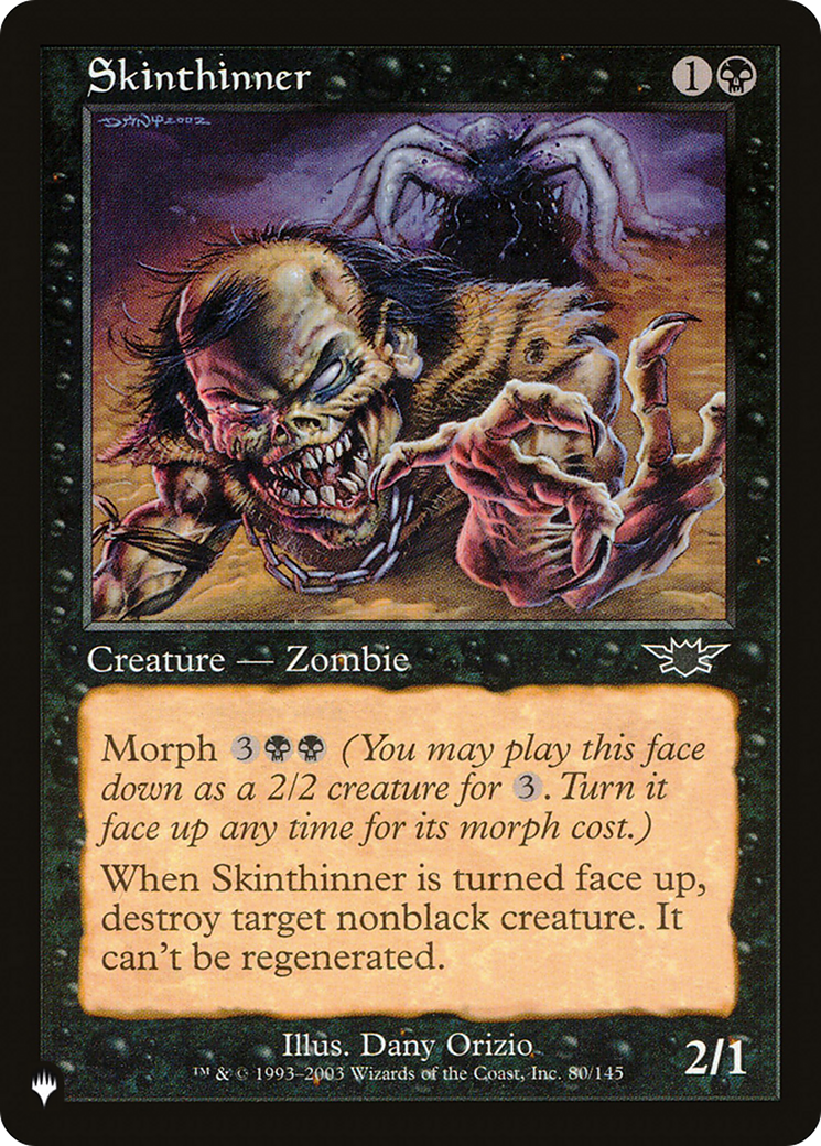 Skinthinner [The List] | Fandemonia Ltd