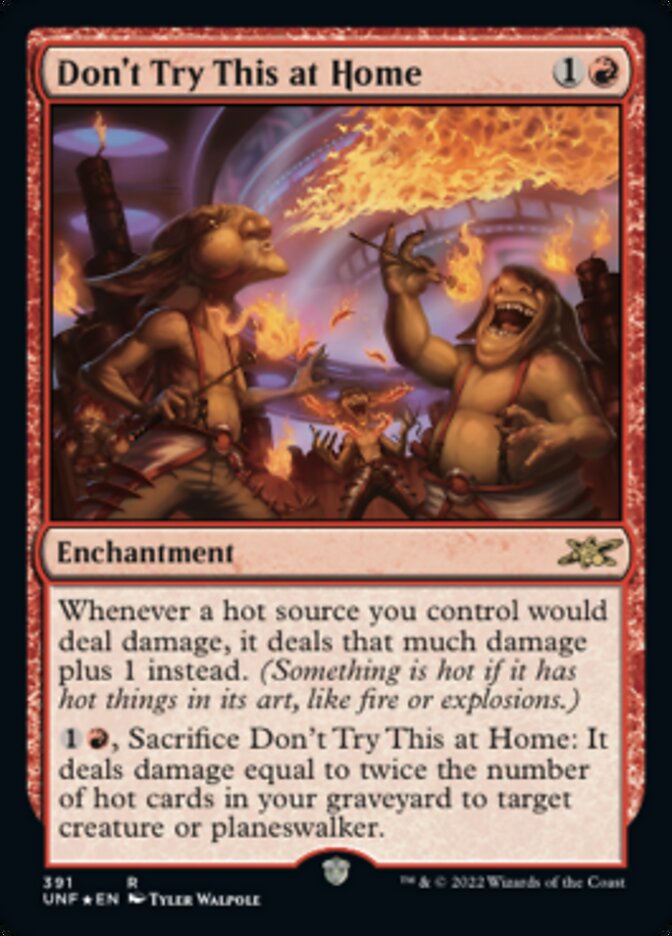 Don't Try This at Home (Galaxy Foil) [Unfinity] | Fandemonia Ltd