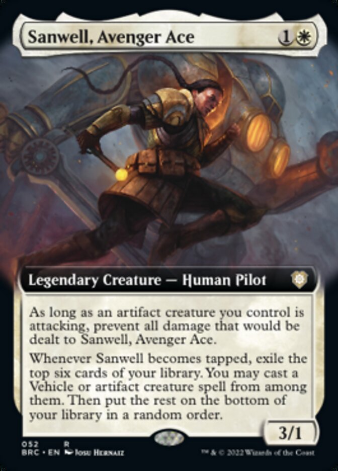 Sanwell, Avenger Ace (Extended Art) [The Brothers' War Commander] | Fandemonia Ltd