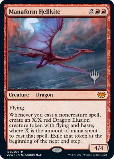 Manaform Hellkite (Promo Pack) [Innistrad: Crimson Vow Promos] | Fandemonia Ltd
