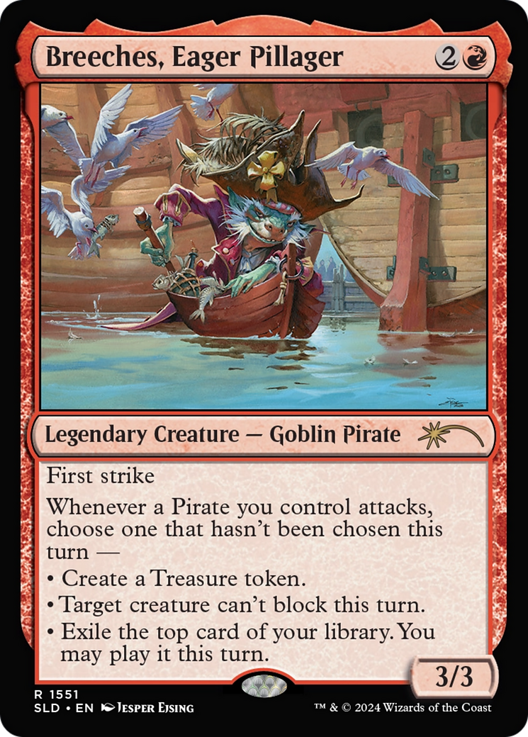 Breeches, Eager Pillager (Rainbow Foil) [Secret Lair Drop Series] | Fandemonia Ltd