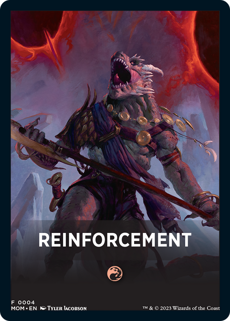 Reinforcement Theme Card [March of the Machine Tokens] | Fandemonia Ltd