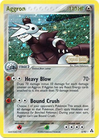 Aggron (2/92) (Stamped) [EX: Legend Maker] | Fandemonia Ltd