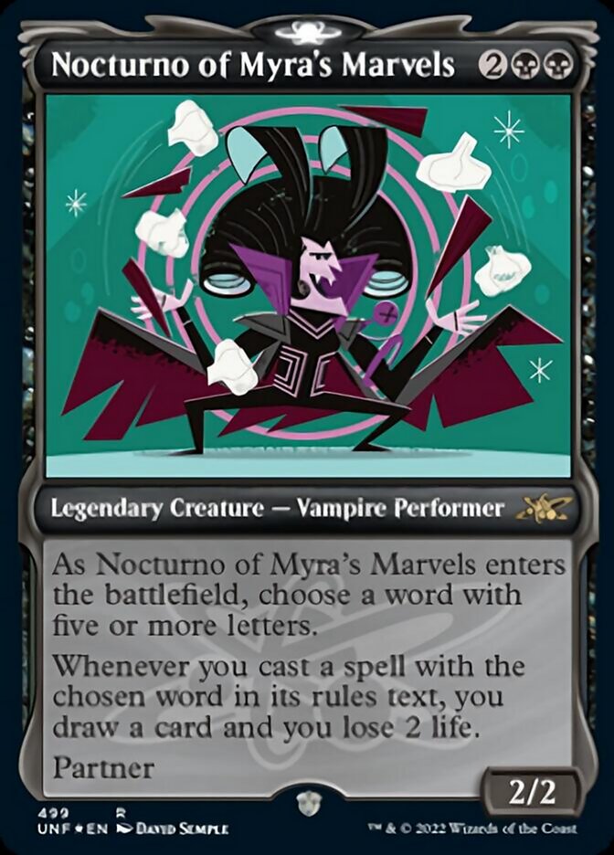 Nocturno of Myra's Marvels (Showcase) (Galaxy Foil) [Unfinity] | Fandemonia Ltd
