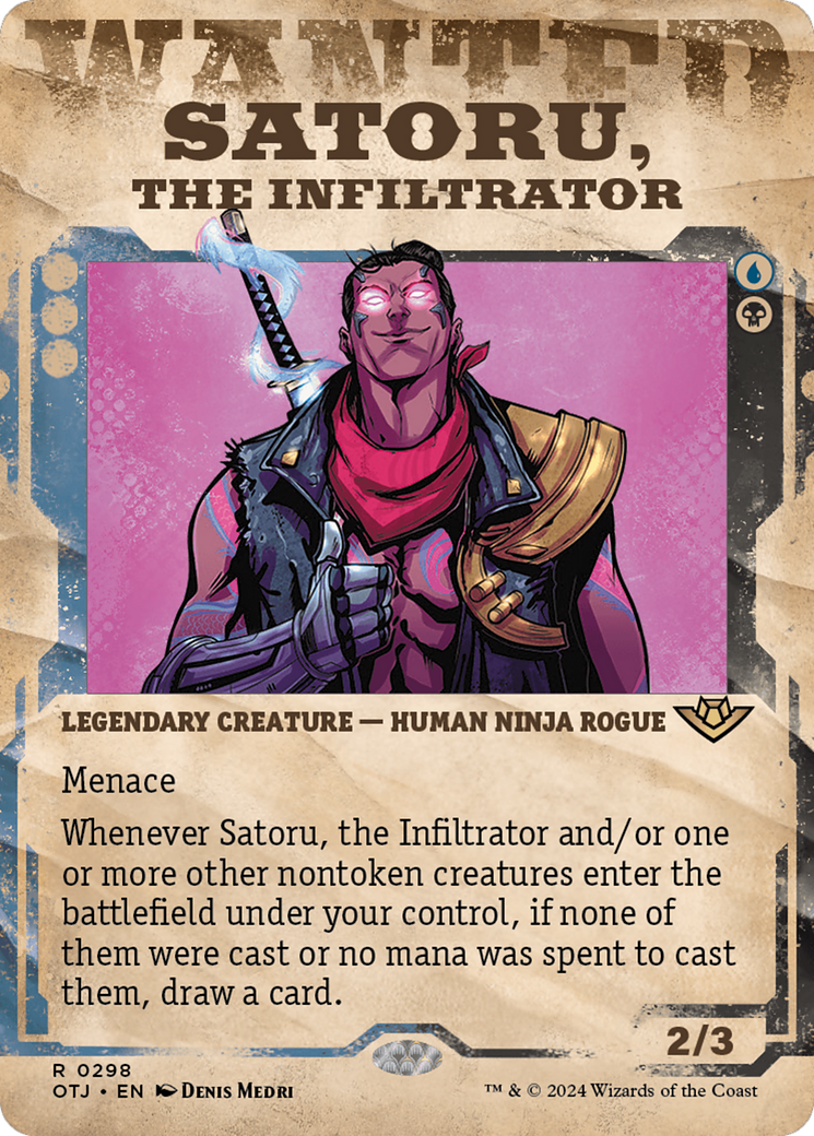 Satoru, the Infiltrator (Showcase) [Outlaws of Thunder Junction] | Fandemonia Ltd