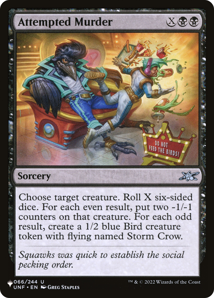 Attempted Murder [The List] | Fandemonia Ltd