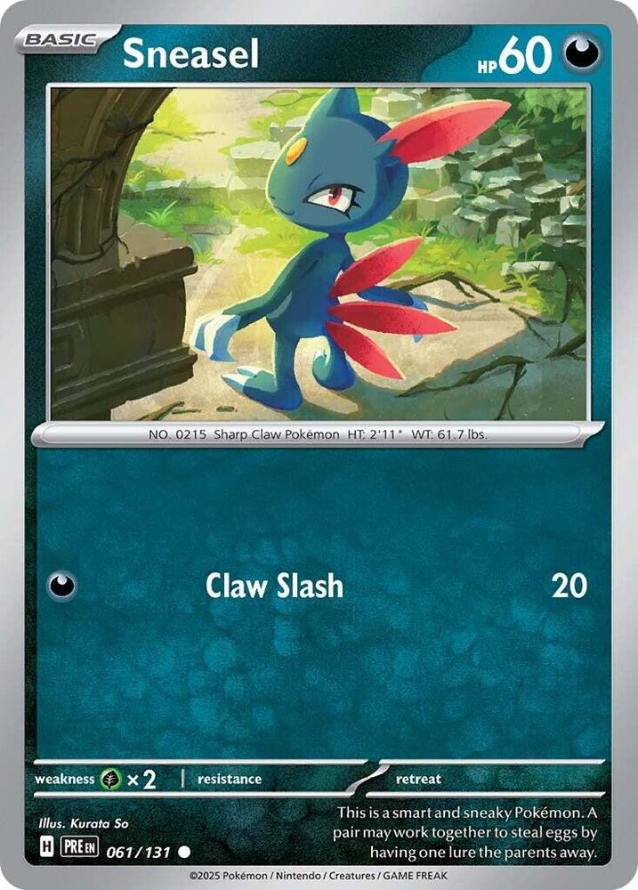 Sneasel (061/131) [Scarlet & Violet: Prismatic Evolutions] | Fandemonia Ltd