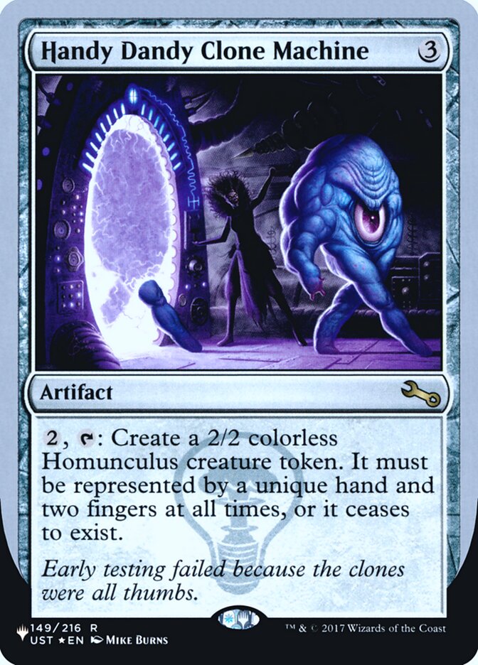 Handy Dandy Clone Machine (Unfinity Foil Edition) [The List] | Fandemonia Ltd