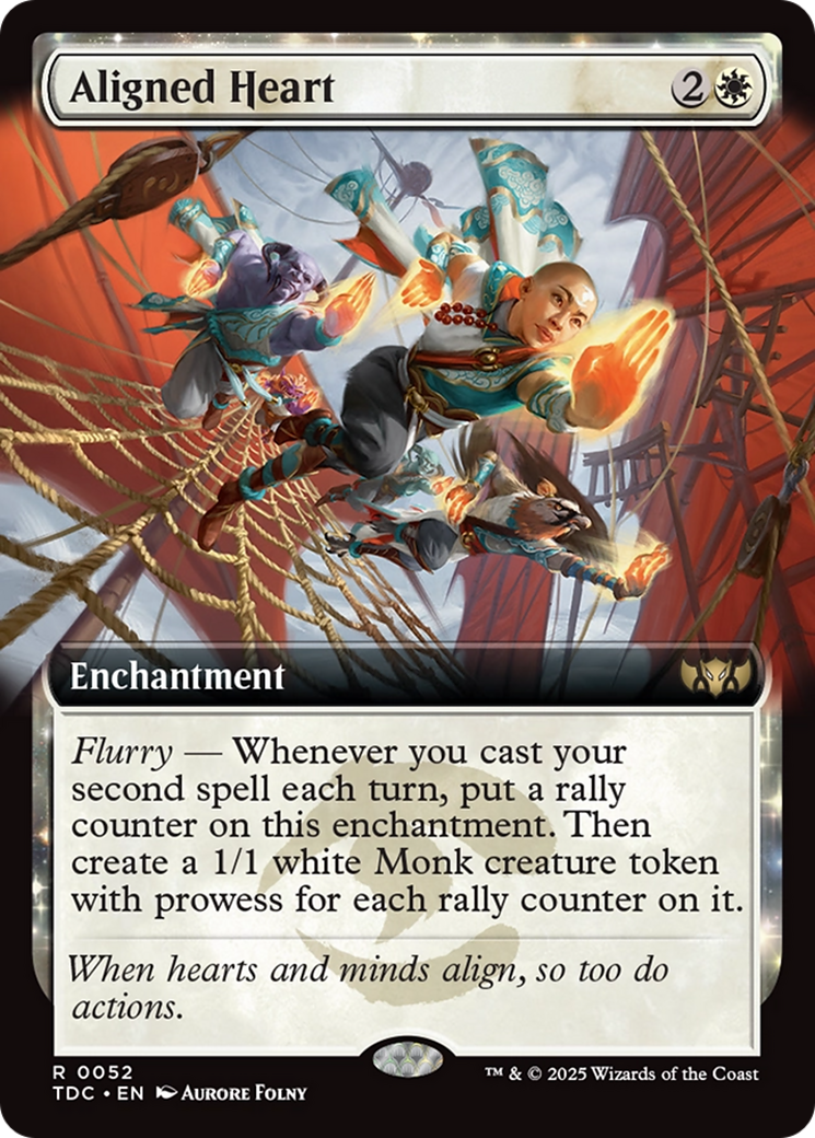 Aligned Heart (Extended Art) [Tarkir: Dragonstorm Commander] | Fandemonia Ltd