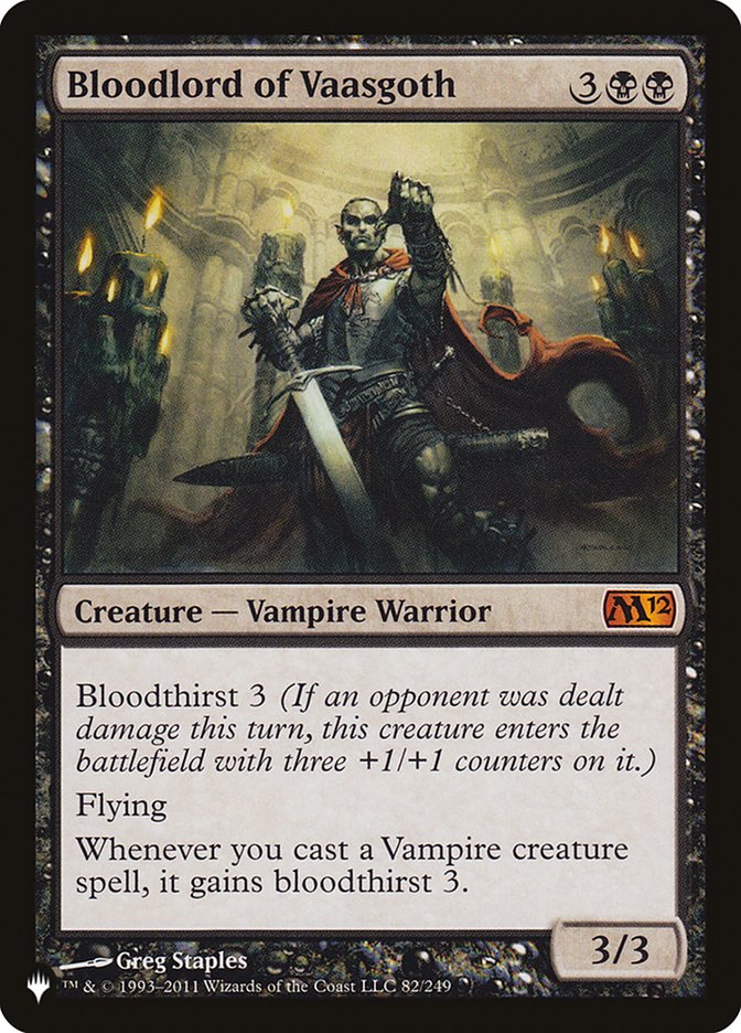 Bloodlord of Vaasgoth [The List] | Fandemonia Ltd
