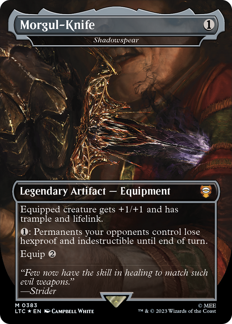 Morgul-Knife - Shadowspear (Surge Foil) [The Lord of the Rings: Tales of Middle-Earth Commander] | Fandemonia Ltd