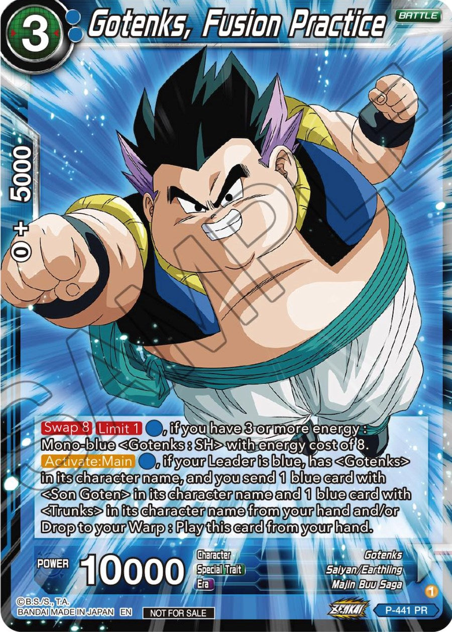 Gotenks, Fusion Practice (Zenkai Series Tournament Pack Vol.2) (P-441) [Tournament Promotion Cards] | Fandemonia Ltd