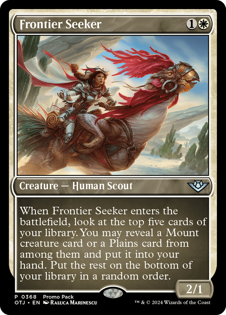 Frontier Seeker (Promo Pack) [Outlaws of Thunder Junction Promos] | Fandemonia Ltd