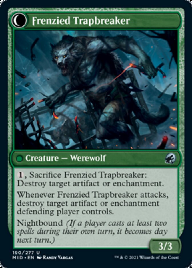 Outland Liberator // Frenzied Trapbreaker [Innistrad: Midnight Hunt] | Fandemonia Ltd