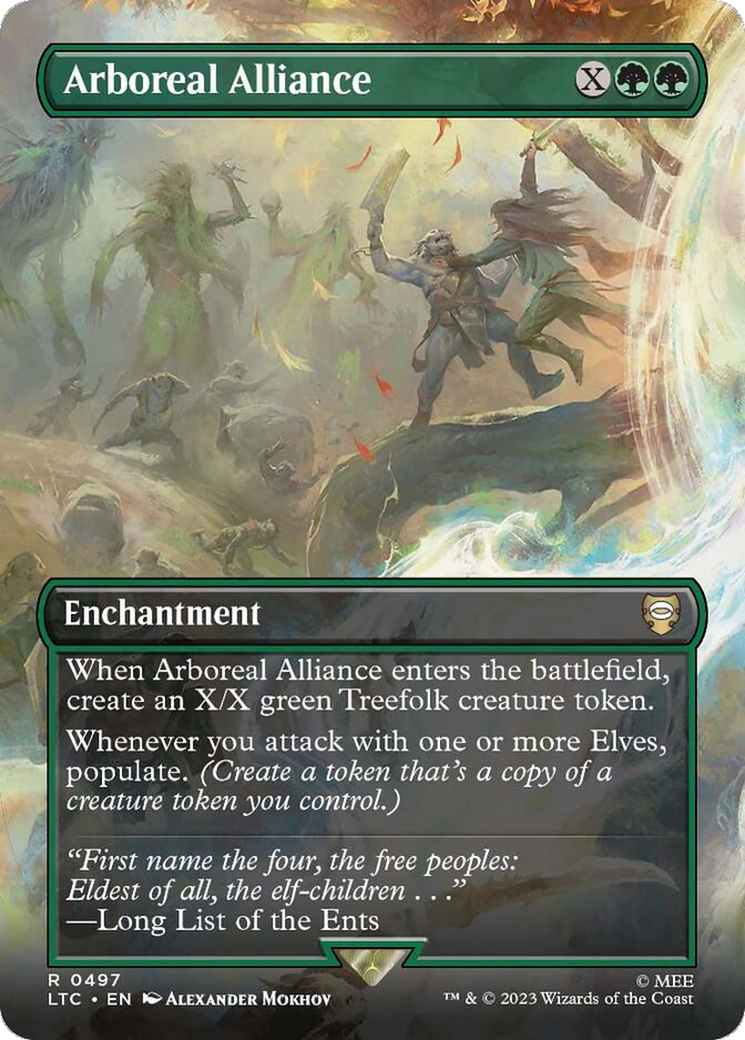 Arboreal Alliance (Borderless) [The Lord of the Rings: Tales of Middle-Earth Commander] | Fandemonia Ltd