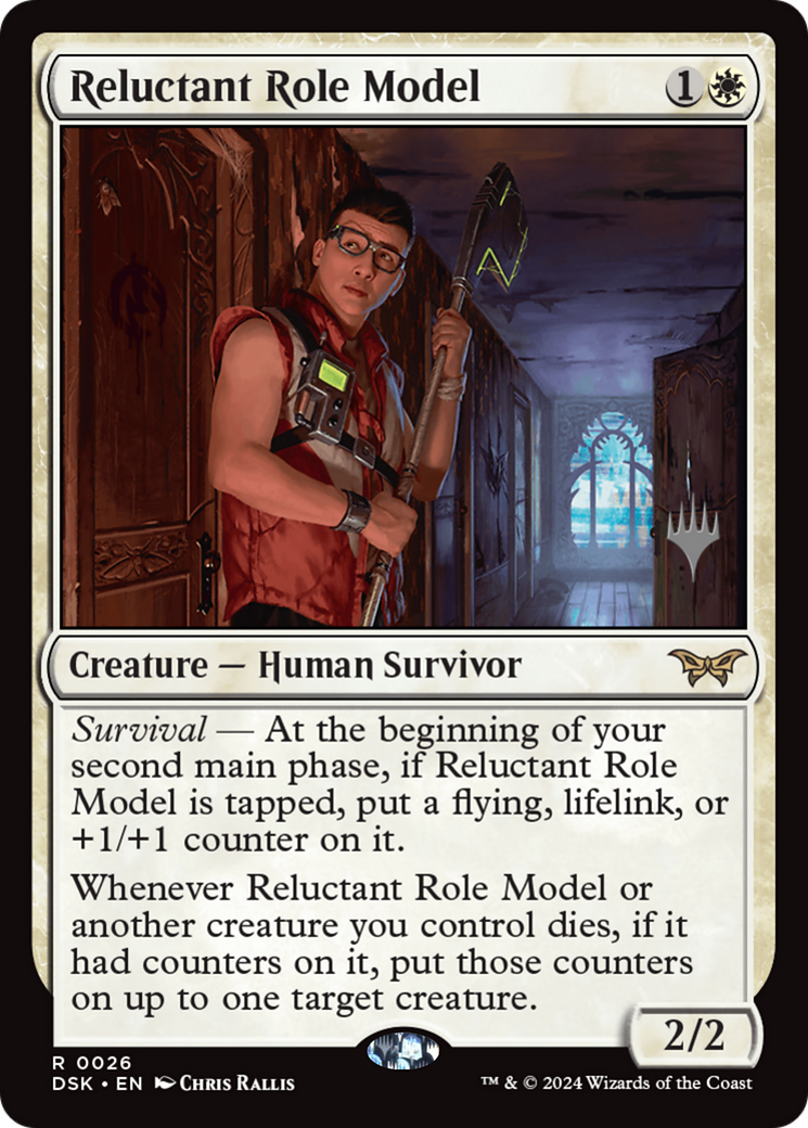 Reluctant Role Model (Promo Pack) [Duskmourn: House of Horror Promos] | Fandemonia Ltd
