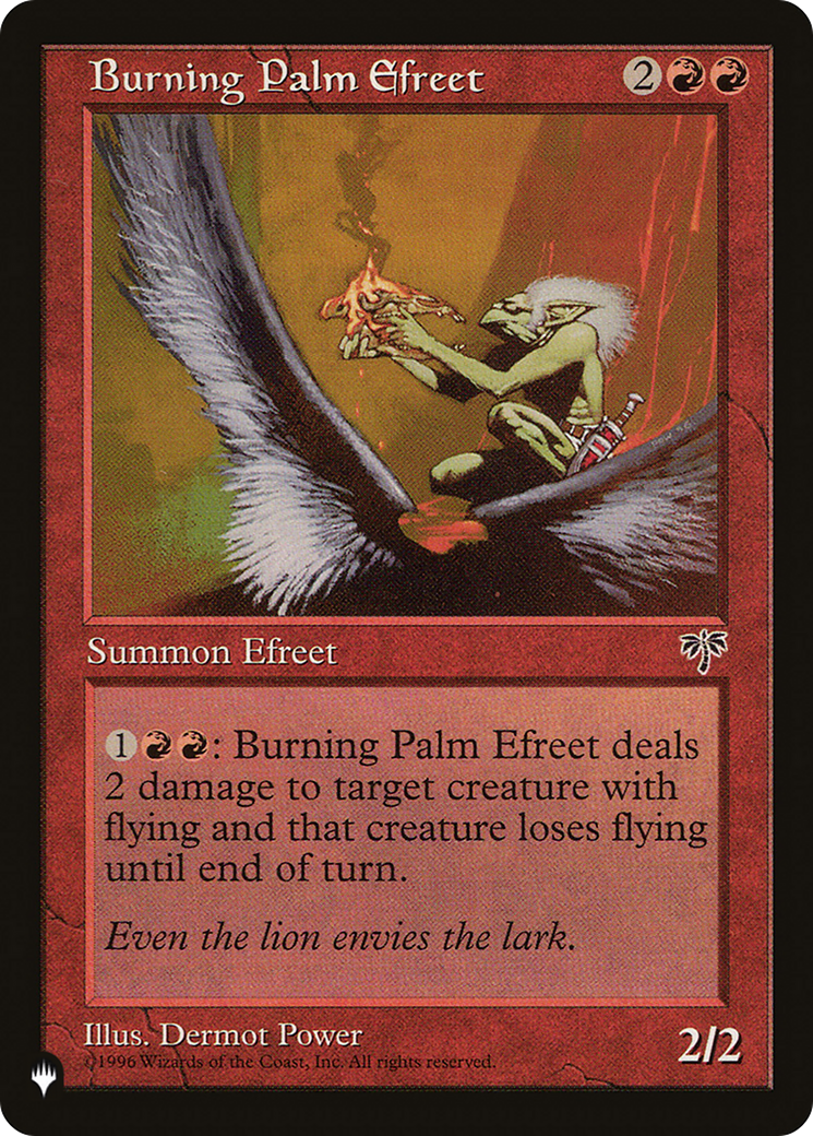 Burning Palm Efreet [The List] | Fandemonia Ltd