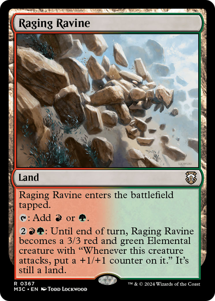 Raging Ravine (Ripple Foil) [Modern Horizons 3 Commander] | Fandemonia Ltd