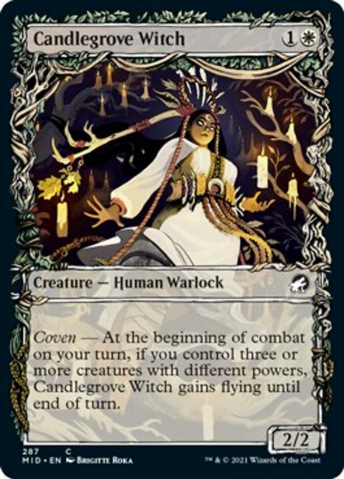 Candlegrove Witch (Showcase Equinox) [Innistrad: Midnight Hunt] | Fandemonia Ltd