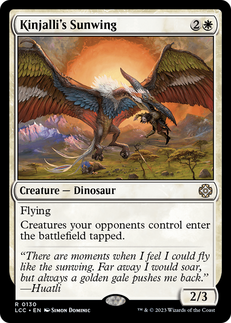 Kinjalli's Sunwing [The Lost Caverns of Ixalan Commander] | Fandemonia Ltd
