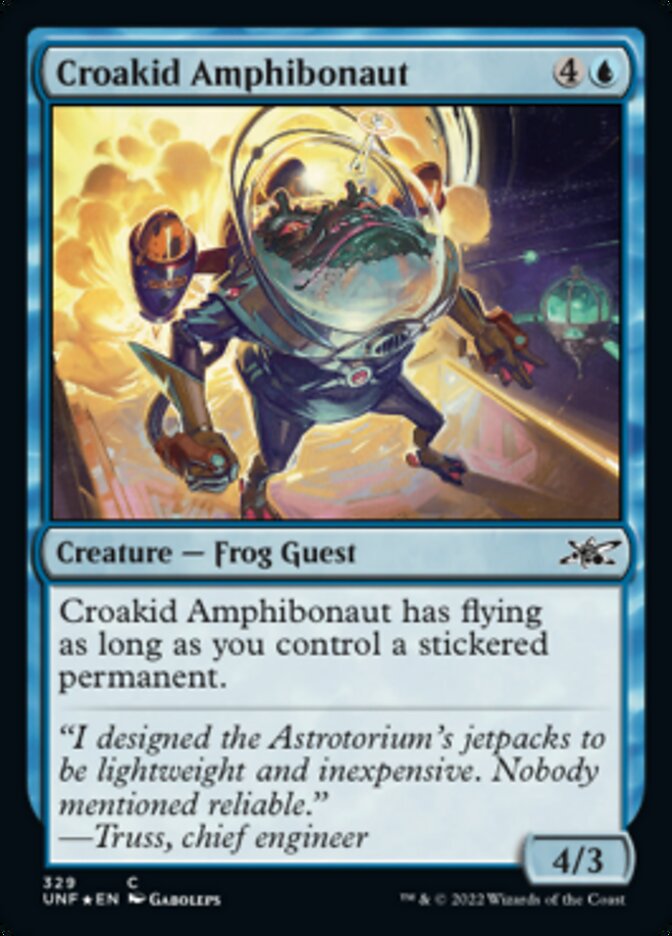 Croakid Amphibonaut (Galaxy Foil) [Unfinity] | Fandemonia Ltd