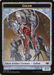 Goblin (010) // Golem (018) Double-Sided Token [Modern Horizons Tokens] | Fandemonia Ltd