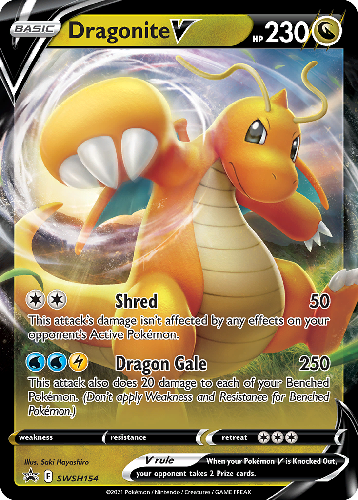 Dragonite V (SWSH154) (Jumbo Card) [Sword & Shield: Black Star Promos] | Fandemonia Ltd