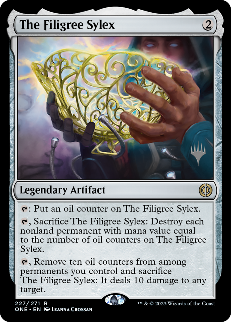 The Filigree Sylex (Promo Pack) [Phyrexia: All Will Be One Promos] | Fandemonia Ltd