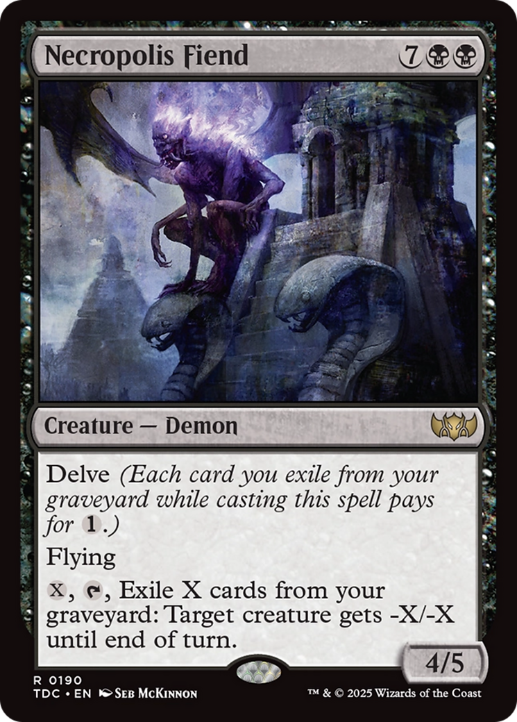 Necropolis Fiend [Tarkir: Dragonstorm Commander] | Fandemonia Ltd