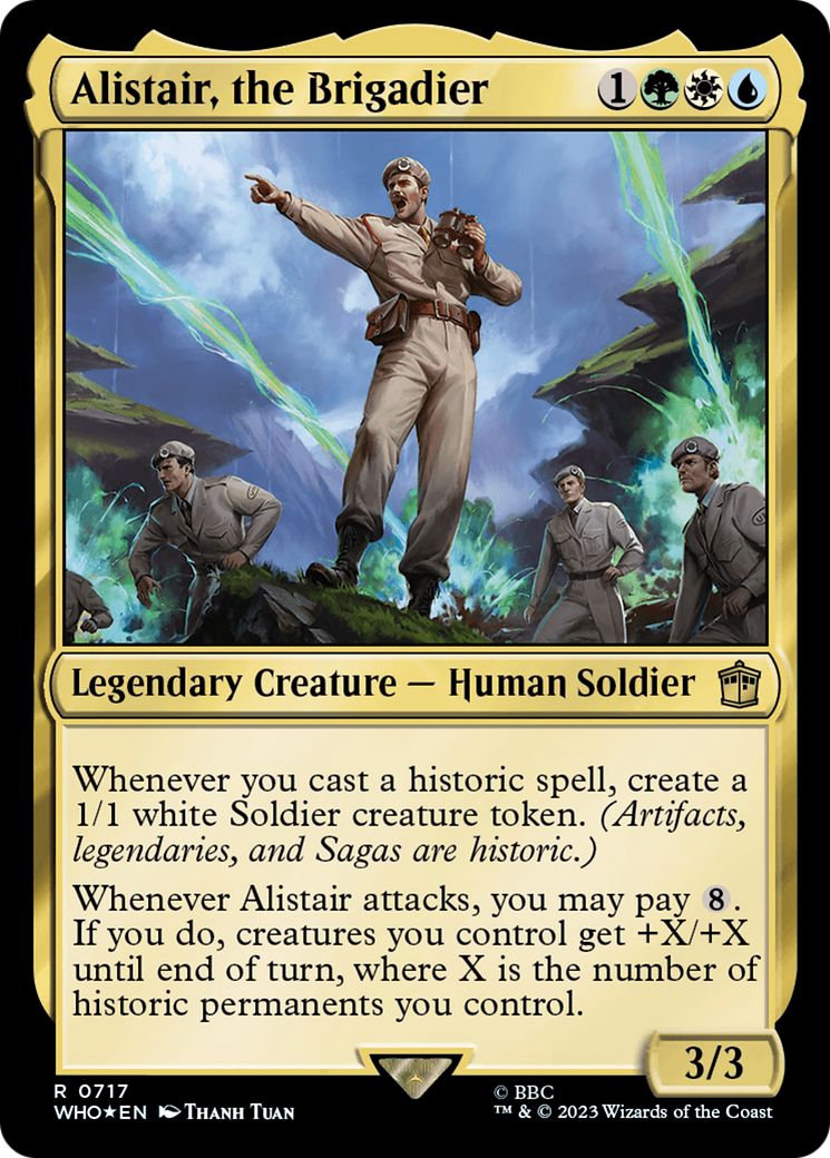 Alistair, the Brigadier (Surge Foil) [Doctor Who] | Fandemonia Ltd