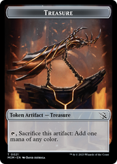 Treasure (21) // Dinosaur Double-Sided Token [March of the Machine Tokens] | Fandemonia Ltd
