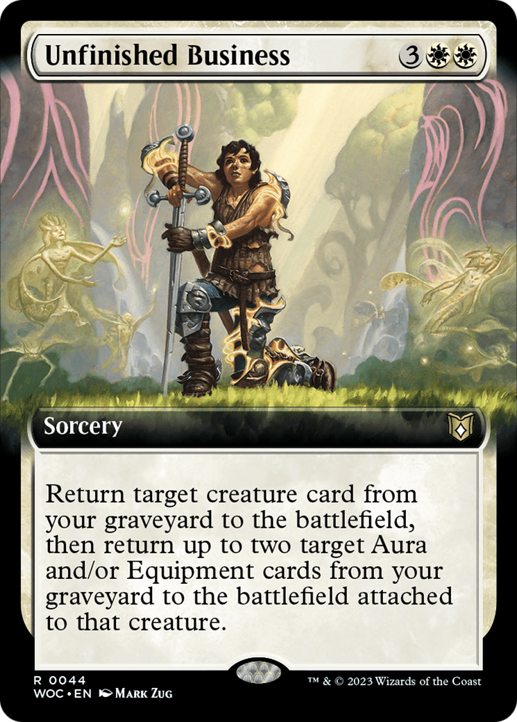 Unfinished Business (Extended Art) [Wilds of Eldraine Commander] | Fandemonia Ltd