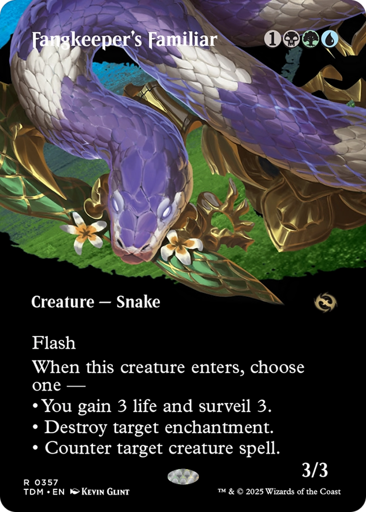 Fangkeeper's Familiar (Borderless) [Tarkir: Dragonstorm] | Fandemonia Ltd