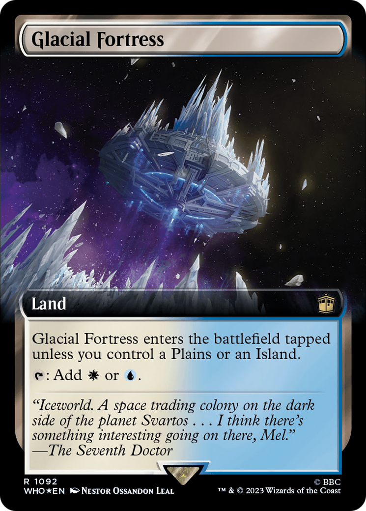 Glacial Fortress (Extended Art) (Surge Foil) [Doctor Who] | Fandemonia Ltd