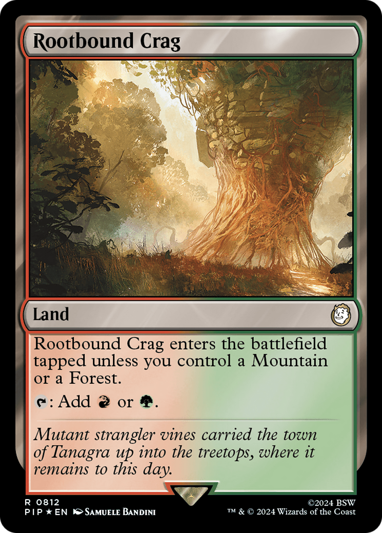 Rootbound Crag (Surge Foil) [Fallout] | Fandemonia Ltd