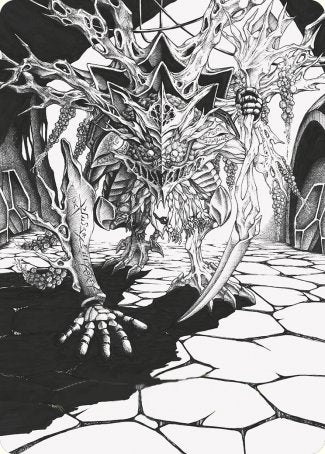 Thrun, Breaker of Silence Art Card [Phyrexia: All Will Be One Art Series] | Fandemonia Ltd