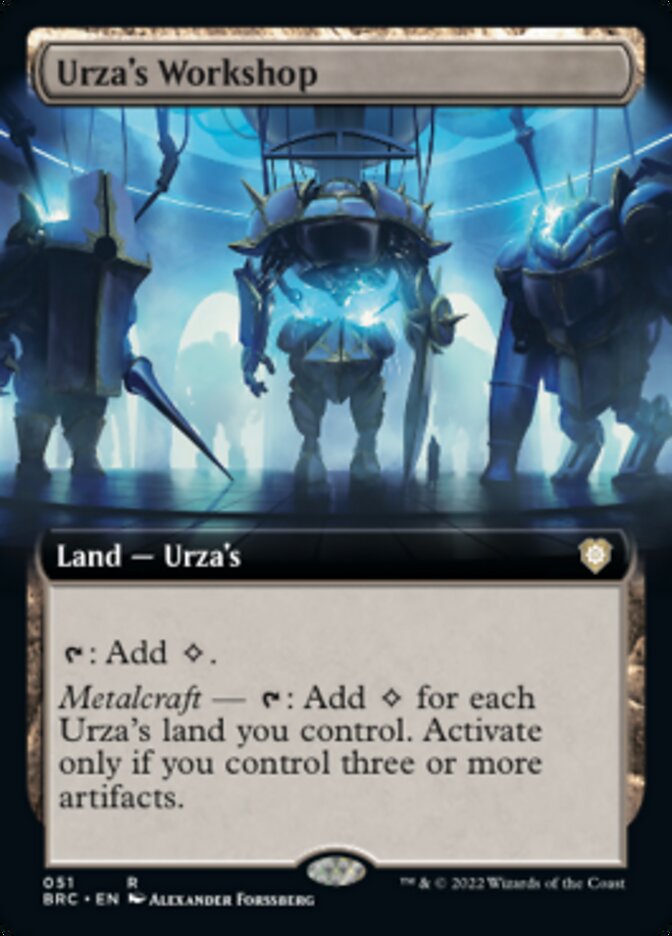 Urza's Workshop (Extended Art) [The Brothers' War Commander] | Fandemonia Ltd