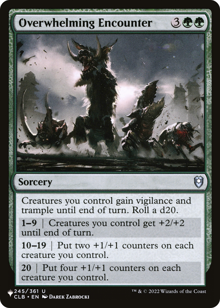 Overwhelming Encounter [The List] | Fandemonia Ltd