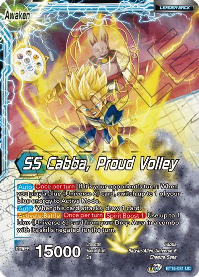 Cabba // SS Cabba, Proud Volley (BT15-031) [Saiyan Showdown] | Fandemonia Ltd
