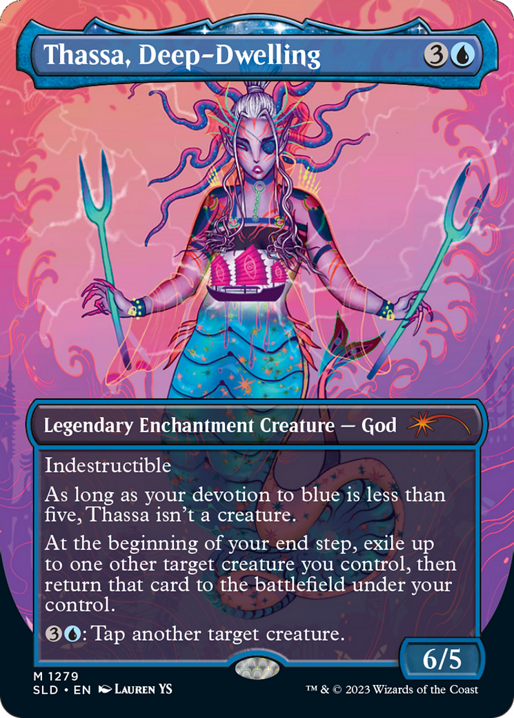 Thassa, Deep-Dwelling (Borderless) [Secret Lair Drop Series] | Fandemonia Ltd