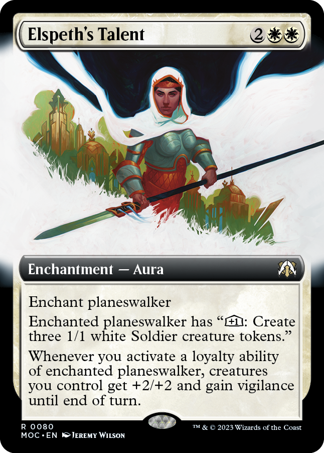Elspeth's Talent (Extended Art) [March of the Machine Commander] | Fandemonia Ltd