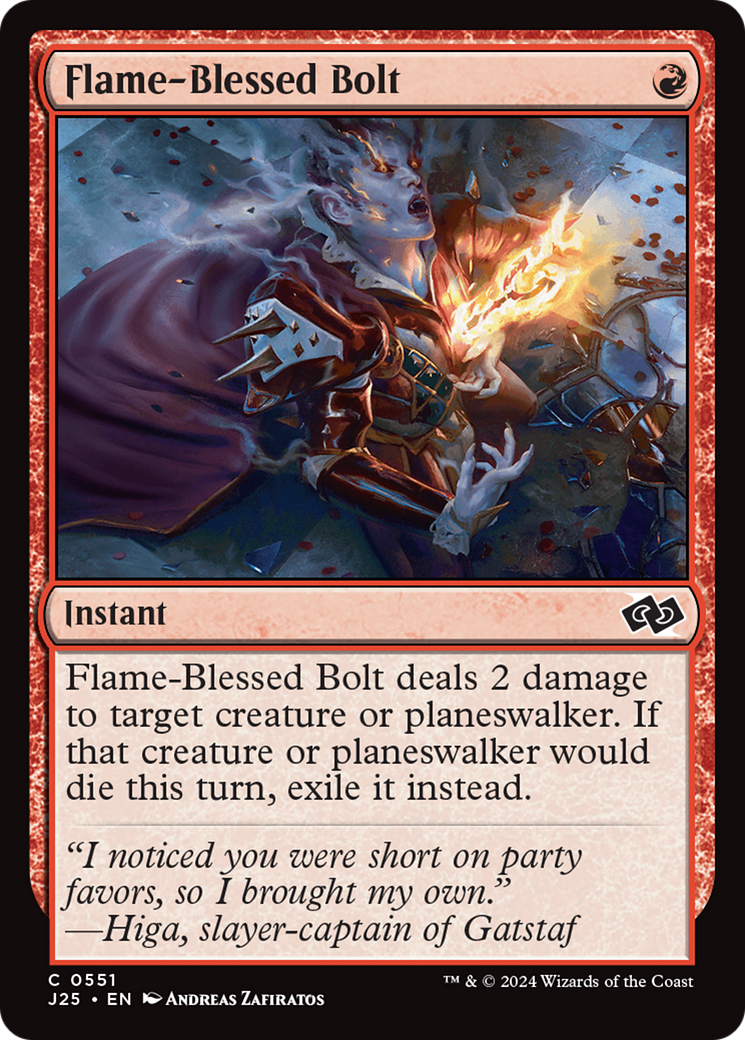Flame-Blessed Bolt [Foundations Jumpstart] | Fandemonia Ltd