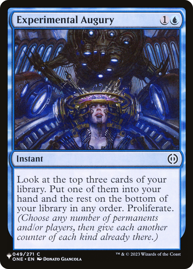 Experimental Augury [The List] | Fandemonia Ltd