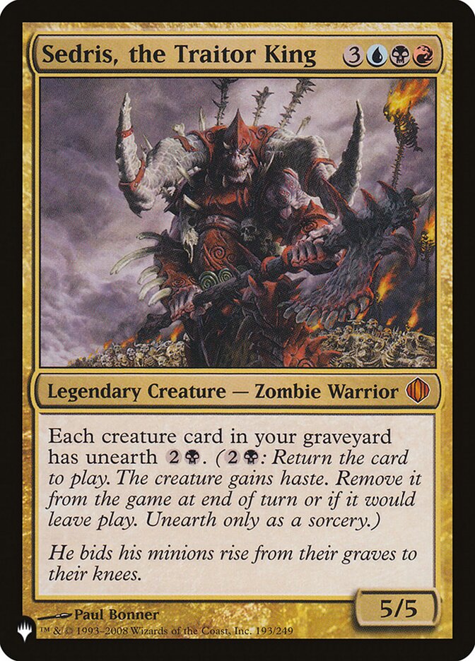 Sedris, the Traitor King [The List] | Fandemonia Ltd