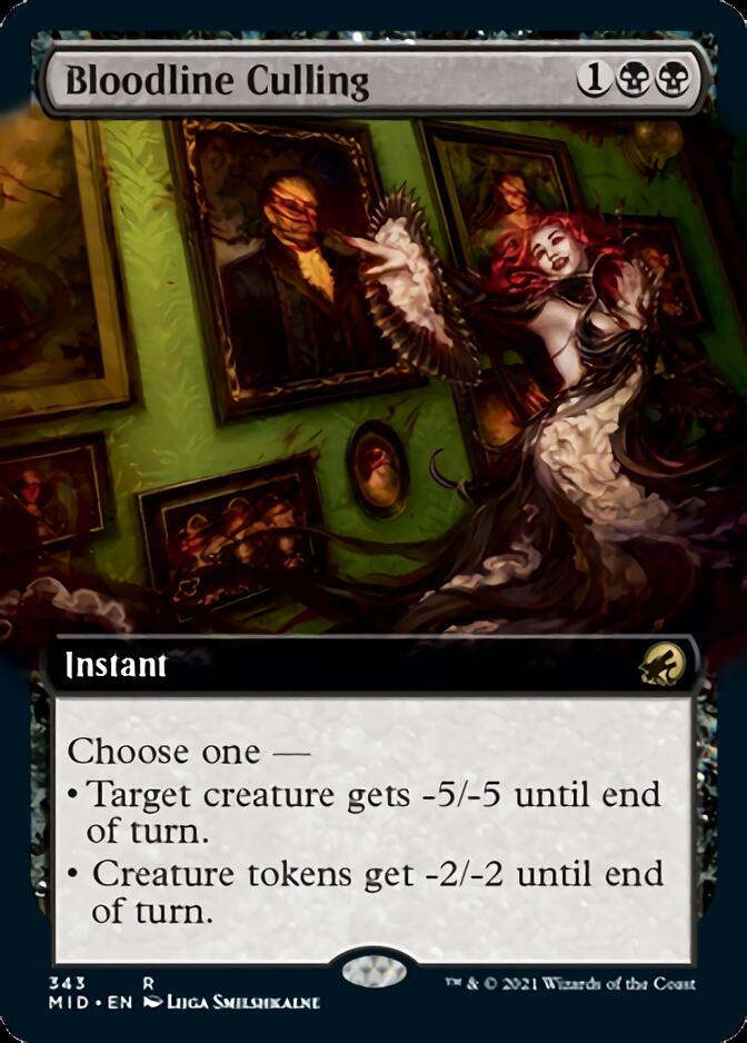 Bloodline Culling (Extended Art) [Innistrad: Midnight Hunt] | Fandemonia Ltd