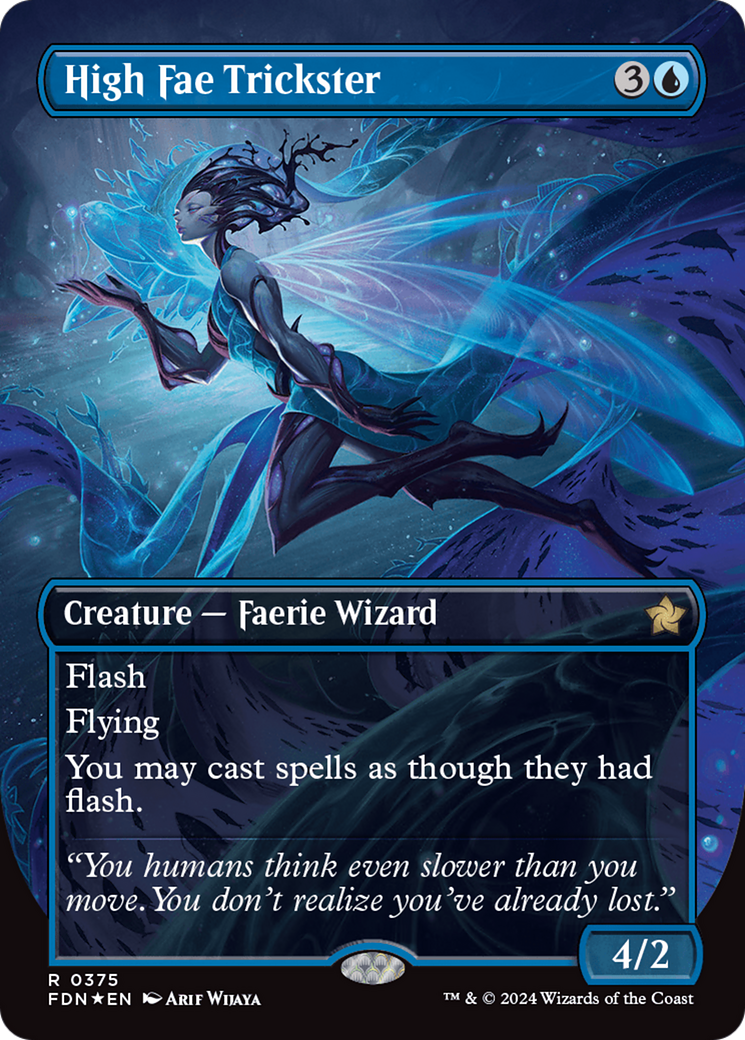 High Fae Trickster (Borderless) (Mana Foil) [Foundations] | Fandemonia Ltd