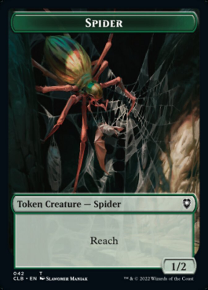 Spider // Insect Double-Sided Token [Commander Legends: Battle for Baldur's Gate Tokens] | Fandemonia Ltd