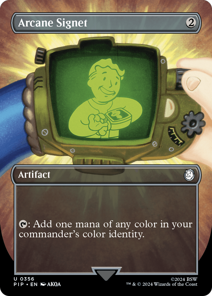 Arcane Signet (Borderless) [Fallout] | Fandemonia Ltd