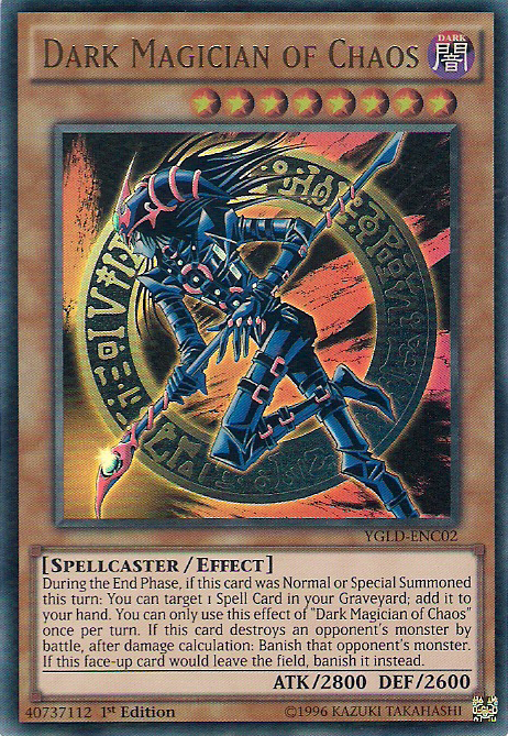 Dark Magician of Chaos [YGLD-ENC02] Ultra Rare | Fandemonia Ltd