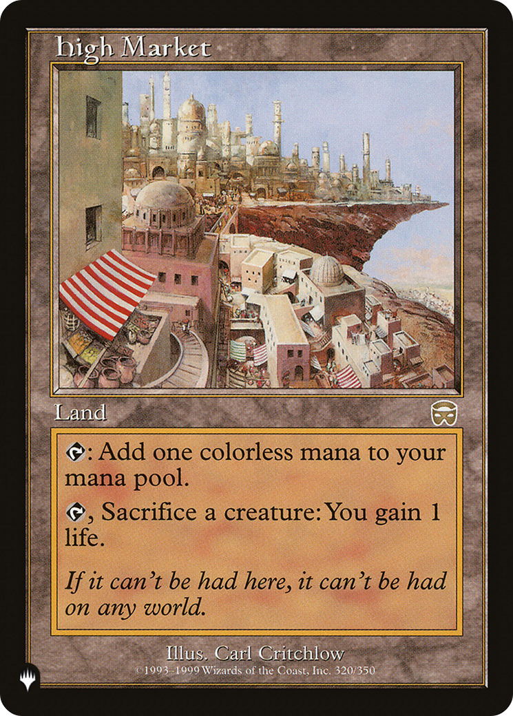High Market [The List] | Fandemonia Ltd